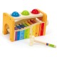 Hape Early Melodies Pound & Tap Bench Με Ξυλόφωνο Και Μπάλες