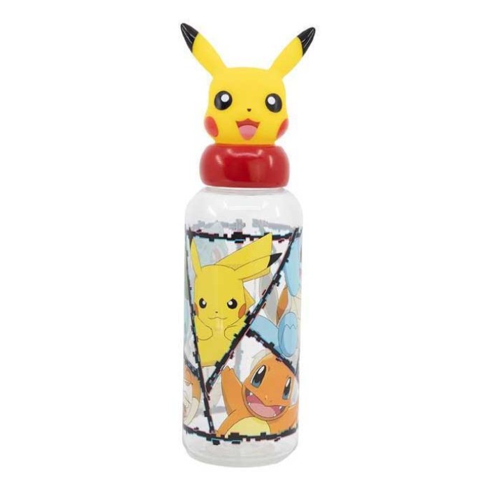 Stor Πλαστικό Παγούρι 3D Pokemon σε Κίτρινο χρώμα 560ml