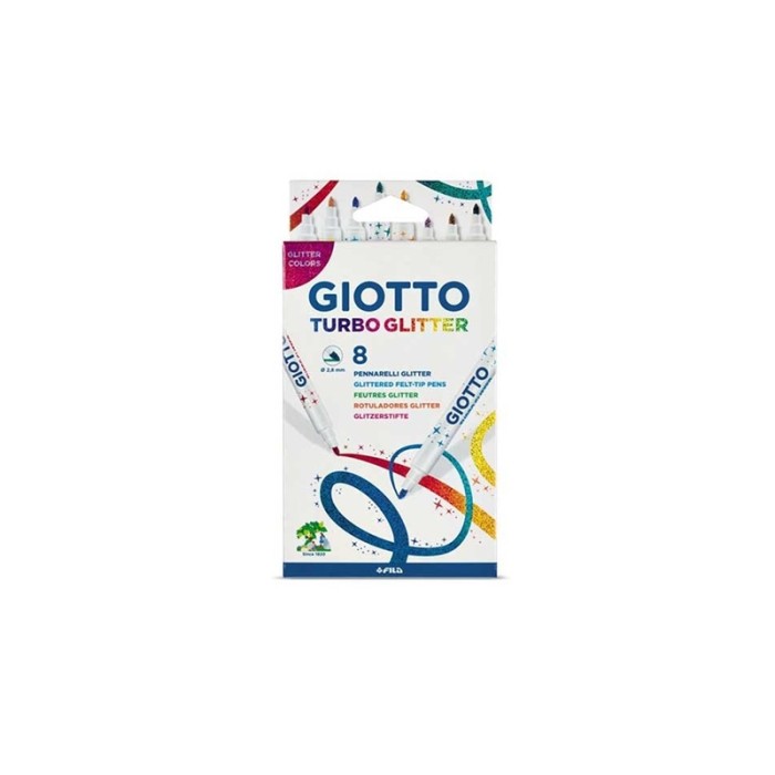 Μαρκαδόροι Giotto Turbo Glitter 8 Τμχ
