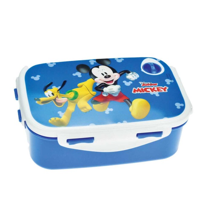 Gim Mickey Funhouse Πλαστικό Παιδικό Δοχείο Φαγητού 0.8lt Μπλε