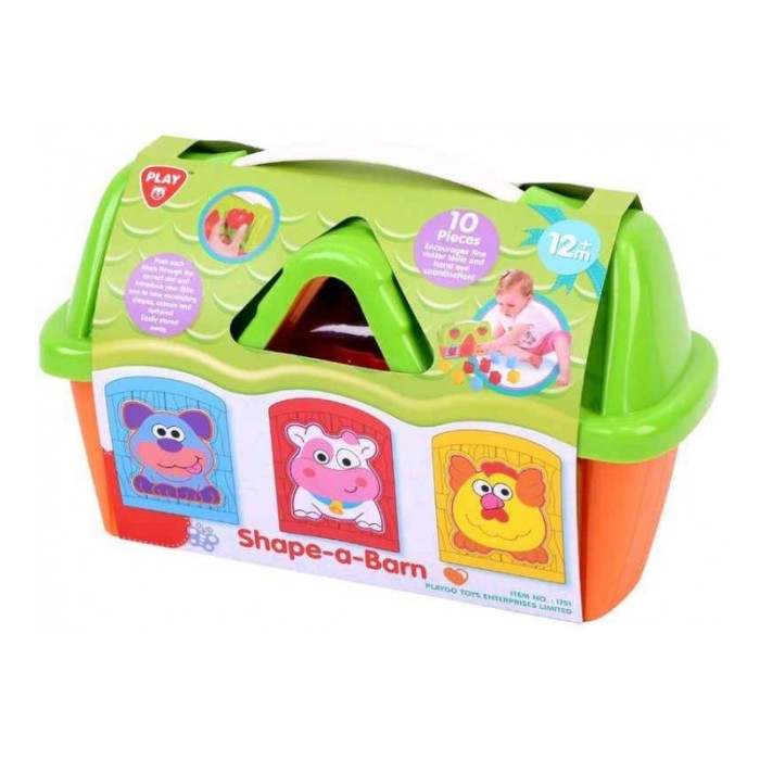 Playgo Shape Barn-Στάβλος 10Τμχ
