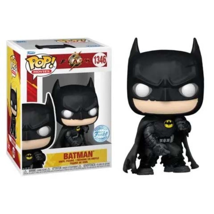 Funko Pop! Movies: The Flash - Batman (Keaton) (with Tattered Cape, Battle Damaged) 1346 Special Edition (Exclusive)