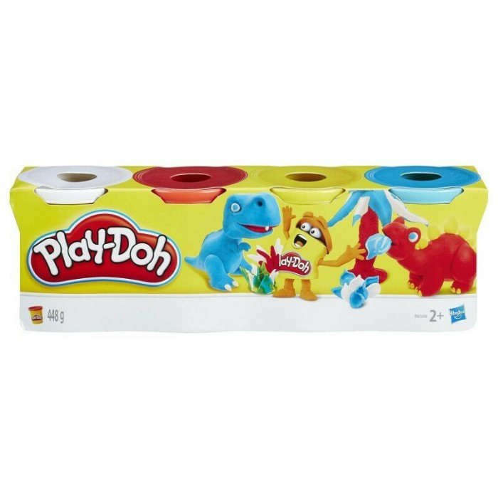 Hasbro Play-Doh 4 Βαζάκια Πλαστελίνης για 2+ Ετών