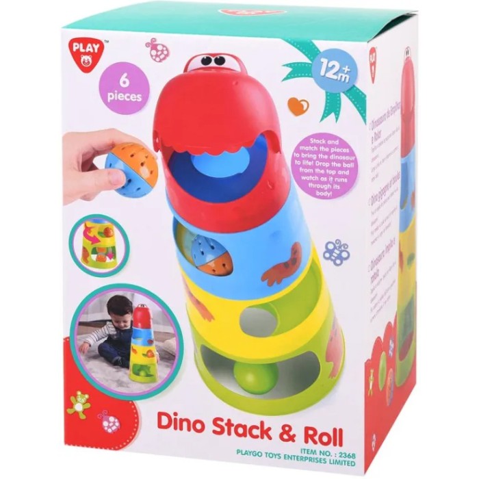 Playgo Πυραμίδα Δεινόσαυρος Stack & Roll Playgo Πυραμίδα Δεινόσαυρος Stack & Roll