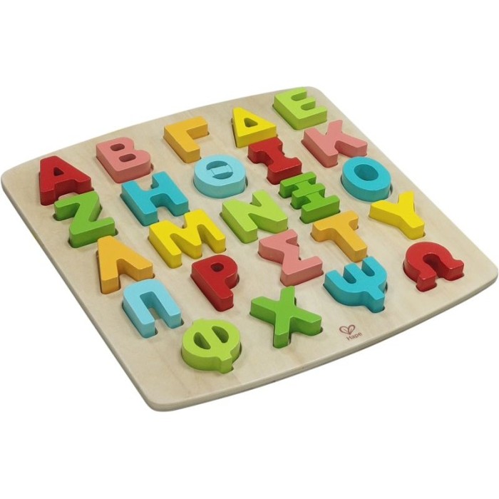 Hape Happy Puzzles Ξύλινο Παζλ Alphabet