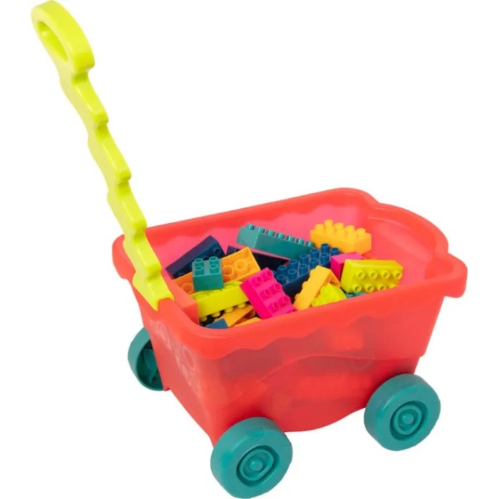 B.Toys Σετ Καροτσάκι Και Τουβλάκια Little Blockwagon B.Toys Σετ Καροτσάκι Και Τουβλάκια Little Blockwagon