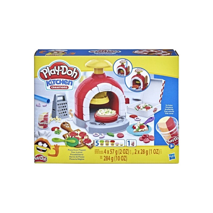 Hasbro Play-Doh Πλαστελίνη - Παιχνίδι Pizza Oven για 3+ Ετών, 6τμχ