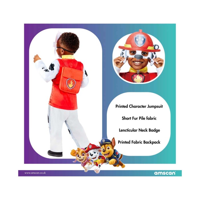 Στολή Paw Patrol Marshall Deluxe 3-4 ετών