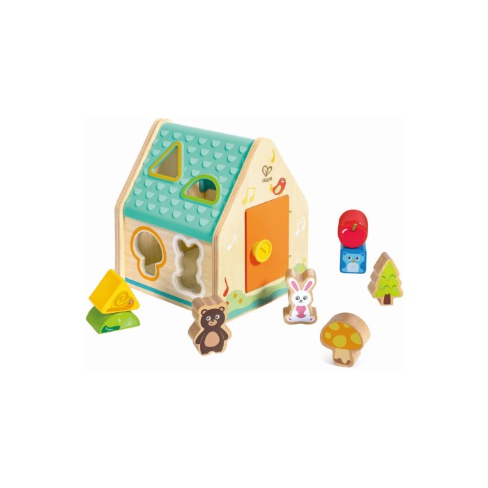 Hape Early Explorer Ξύλινο Critter House Shape Sorter (E0515A)
