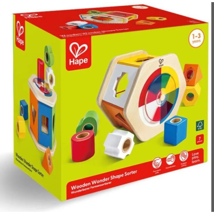 Hape Early Explorer Ξύλινο Wonder Shape Sorter
