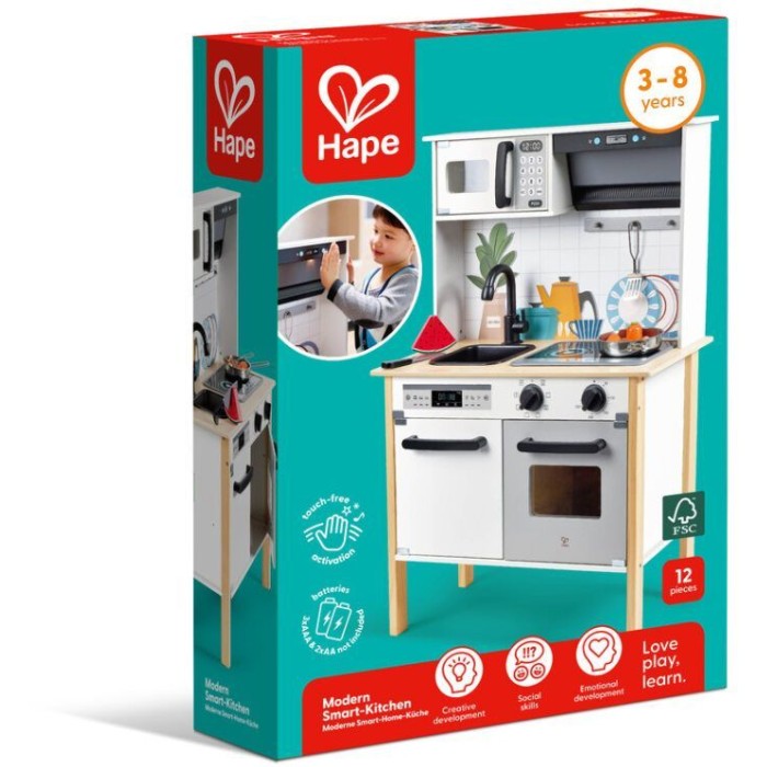 Hape Playfully Delicious Ξύλινη Κουζίνα Modern Smart-Kitchen