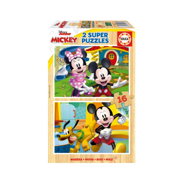 Παζλ Ξύλινο 2x16 Mickey and Friends