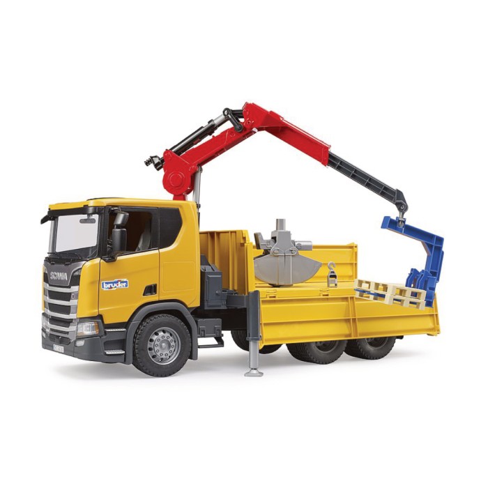 Bruder Χωματουργικό Scania Super 560R με γερανό & 2 παλέτες