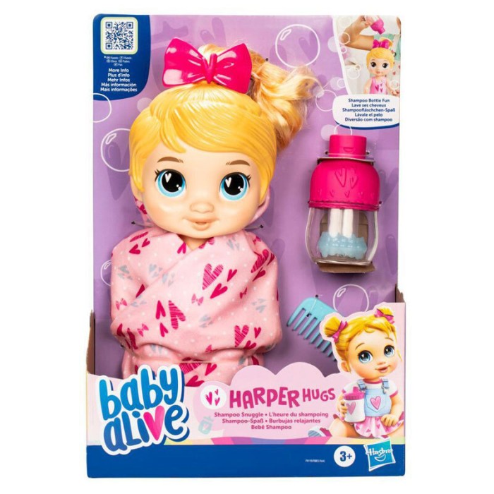 Hasbro Μωρό Κούκλα Baby Alive Snuggle 28 εκ.