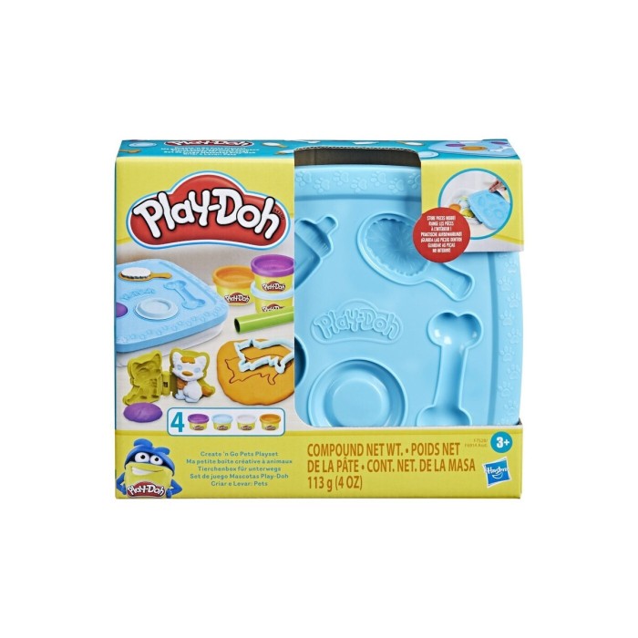 Hasbro Play-Doh Πλαστελίνη - Παιχνίδι Create and Go Pets για 3+ Ετών, 4τμχ