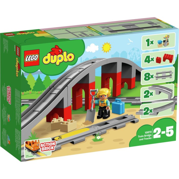 Lego Duplo: Train Bridge and Tracks για 2 - 5 ετών