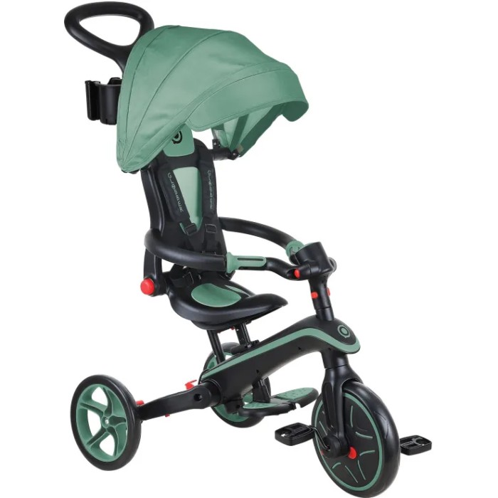 Globber Τρίκυκλο Trike Explorer Foldable 4 In 1 Olive  Globber Τρίκυκλο Trike Explorer Foldable 4 In 1 Olive