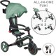 Globber Τρίκυκλο Trike Explorer Foldable 4 In 1 Olive  Globber Τρίκυκλο Trike Explorer Foldable 4 In 1 Olive