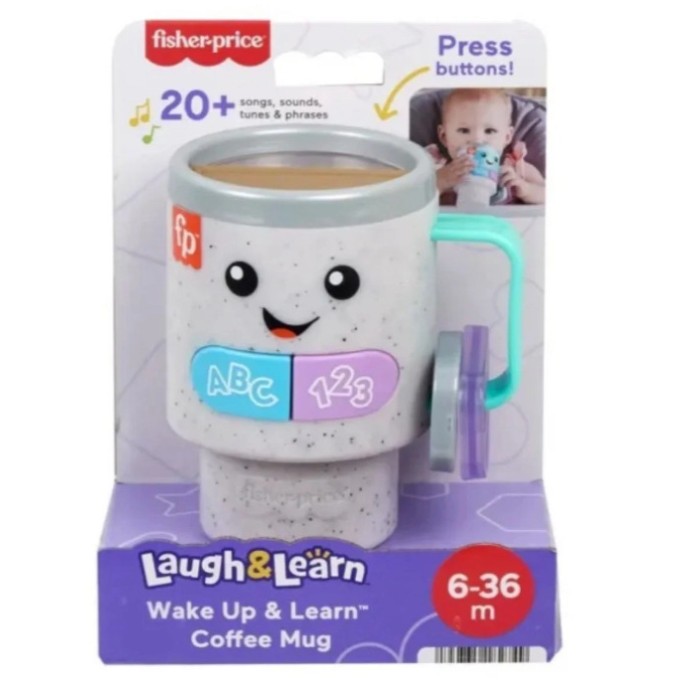 Fisher Price Βρεφικό Παιχνίδι Εκπαιδευτικη Κουπα Καφε για 6+ Μηνών 