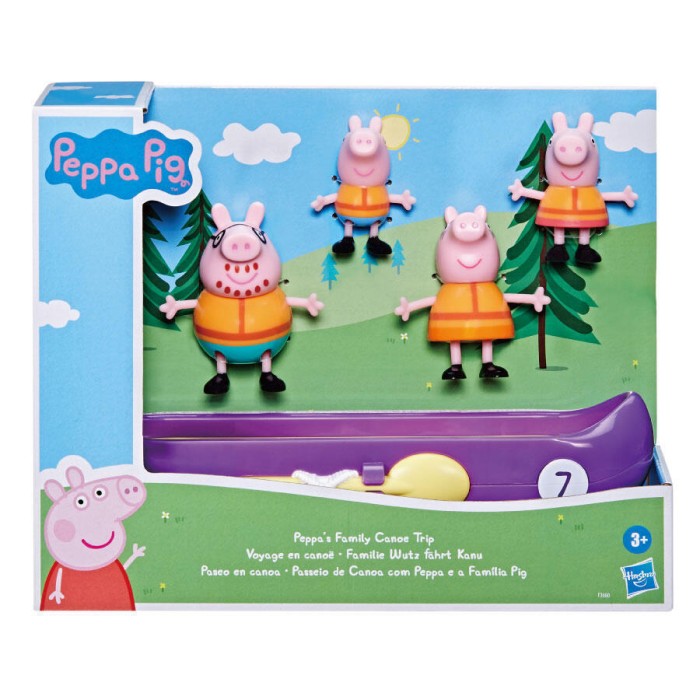 Hasbro Παιχνίδι Μινιατούρα Peppa Pig Family Canoe Trip για 3+ Ετών