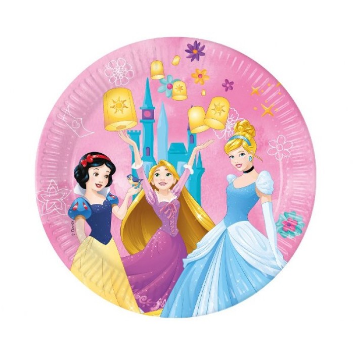 Πιάτα φαγητού Πριγκίπισσες Disney (8 τεμ)