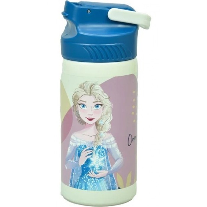 Παγούρι Ανοξείδωτο με Καλαμάκι 500ml - Disney Frozen Nature 