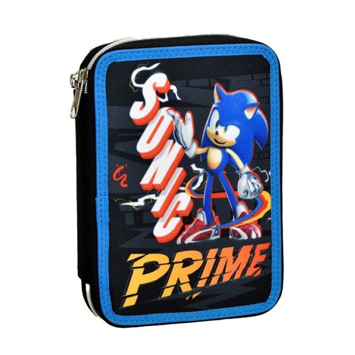 Κασετίνα Gim Διπλη Γεμάτη Sonic Prime 