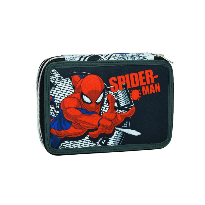 Gim Κασετίνα Διπλή Γεμάτη Spiderman Spider Wall