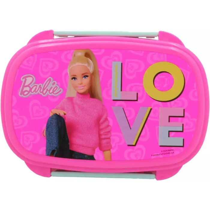 Gim Δοχείο Φαγητού Με Κουτάλι/Πιρούνι Barbie 