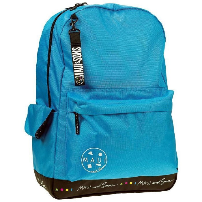 Maui & Sons Σχολική Τσάντα Πλάτης Δημοτικού Light Blue