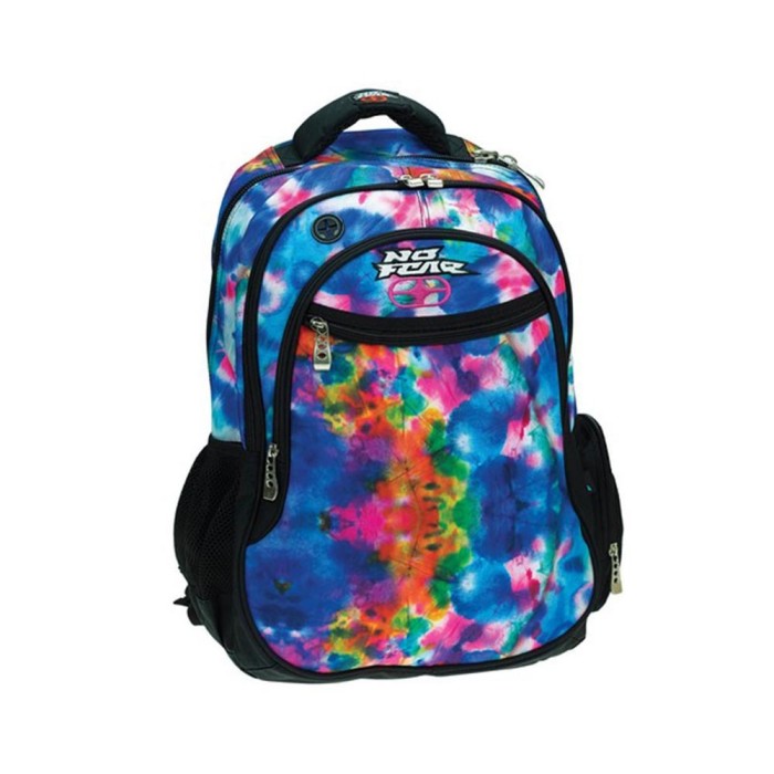No Fear Color Tie Dye Σχολική Τσάντα Πλάτης Δημοτικού Πολύχρωμη 