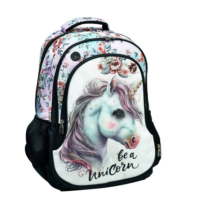 Τσάντα Πλάτης Δημοτικού Οβάλ Magic Unicorn