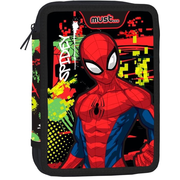 Must Spiderman Κασετίνα Γεμάτη με 2 Θήκες