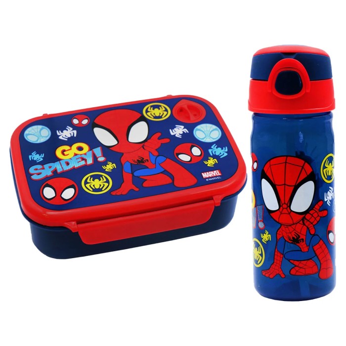 Φαγητοδοχείο 500ml & Παγούρι 500ml Spidey