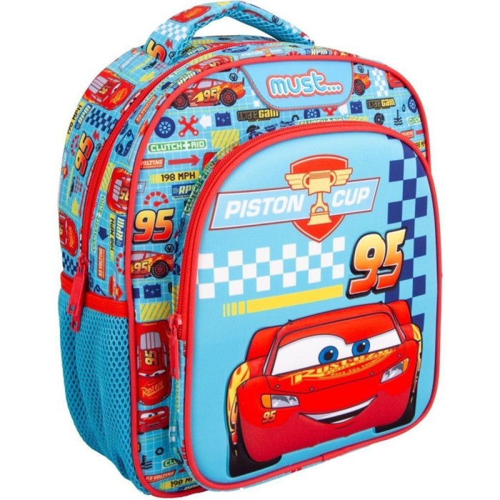 Must Cars Σχολική Τσάντα Πλάτης Νηπιαγωγείου 8lt