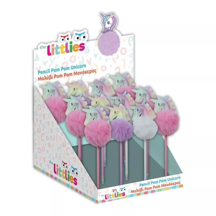 Μολύβι Fancy The Littlies PomPom Μονόκερος (3 Χρώματα)