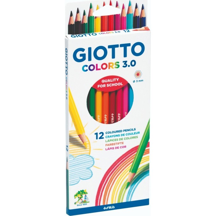 Ξυλομπογιες Giotto Colors 3.0 Blister 12 Τμχ 