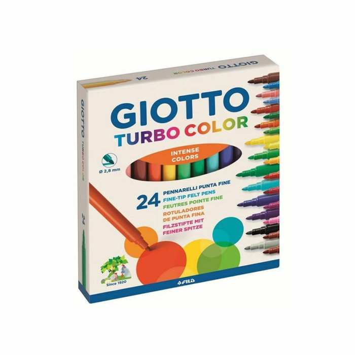 Giotto Turbo Μαρκαδόροι Ζωγραφικής σε 24 Χρώματα