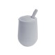 Ezpz Εκπαιδευτικό ποτήρι Mini Cup + καλαμάκι Pewter