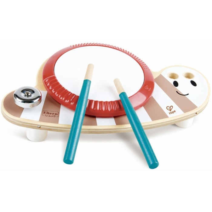 Hape Early Melodies Ξύλινο Drum Slug Dan (E8532)