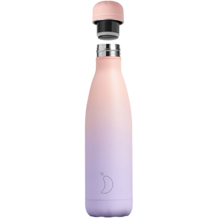 Chilly's Gradient Μπουκάλι Θερμός Ανοξείδωτο BPA Free Lavender Fog 500ml