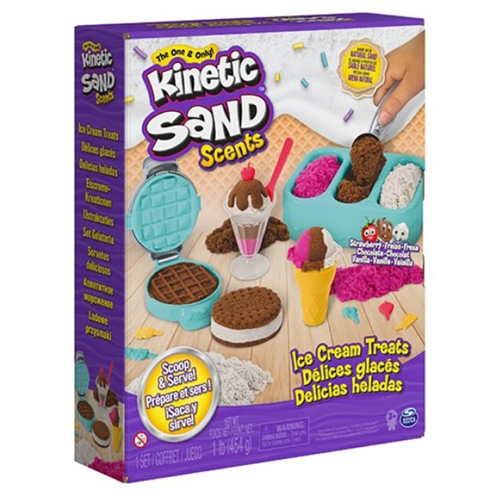 Spin Master Kinetic Sand Scents: Ice Cream Treats Playset 