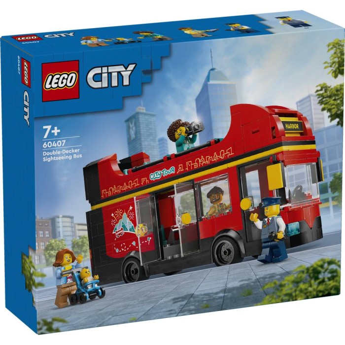 Lego Red Double-Decker Sightseeing Bus