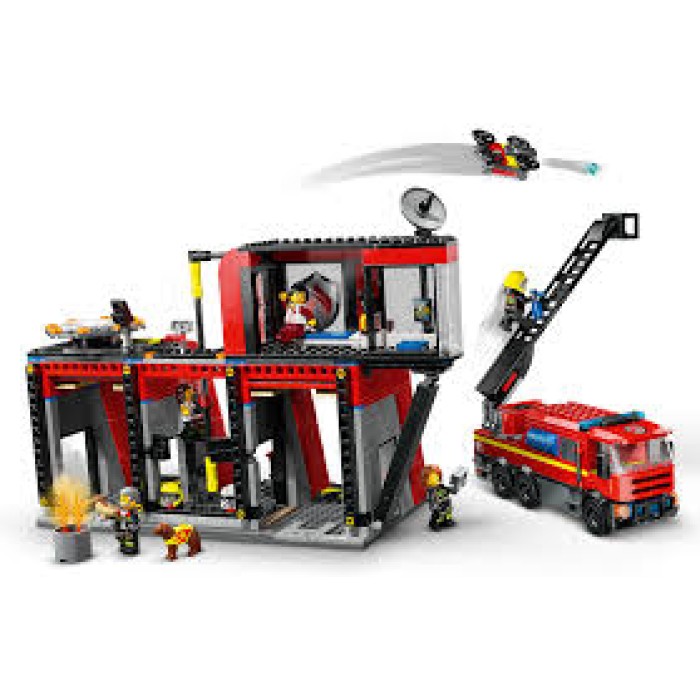 LEGO City Fire Station With Fire Truck