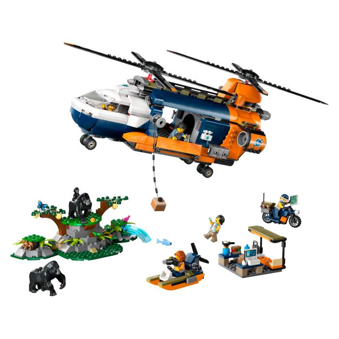 LEGO City Jungle Explorer Helicopter At Base Camp