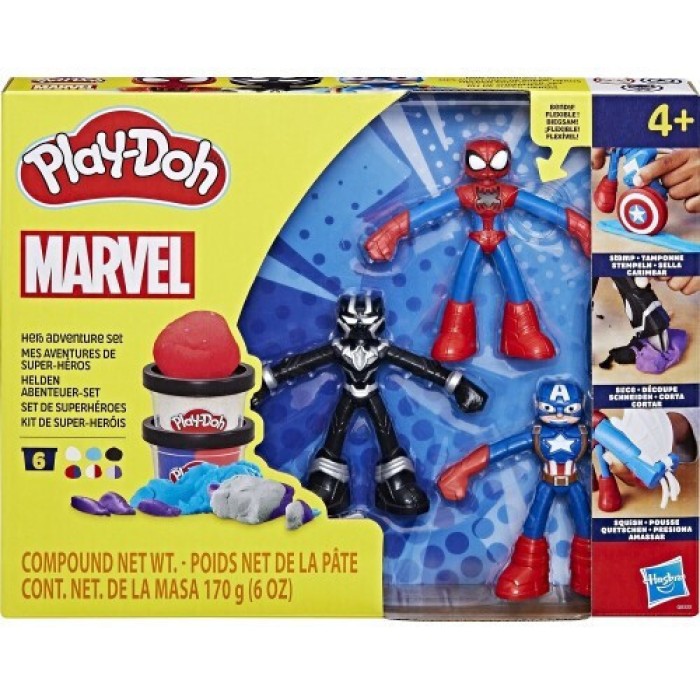 Play-Doh Πλαστελίνη - Παιχνίδι Marvel Hero Adventure για 3+ Ετών