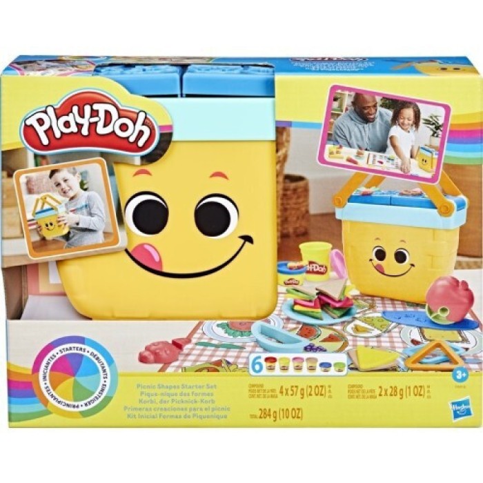 Play-Doh Πλαστελίνη - Παιχνίδι Picnic Shapes για 3+ Ετών, 6τμχ