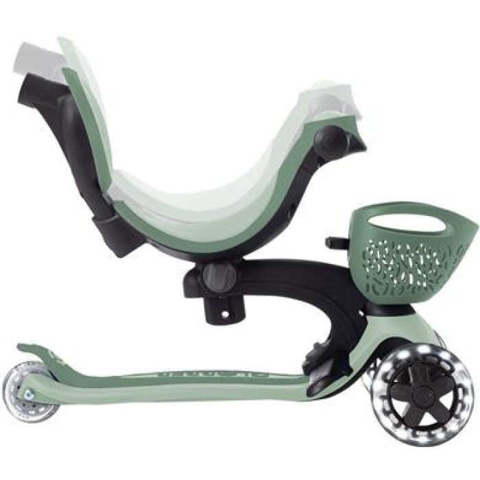Globber Scooter Go.Up Baby Lights 360 Olive 