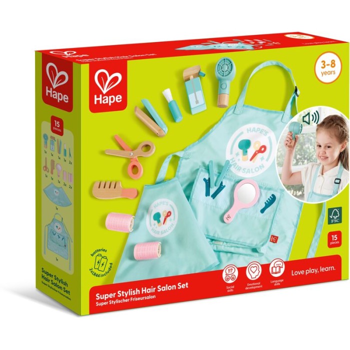 Hape Role Play Super Stylish Hair Salon Set