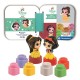 Baby Clementoni Τουβλάκια Snow White & Belle για 10+ Μηνών 6τμχ